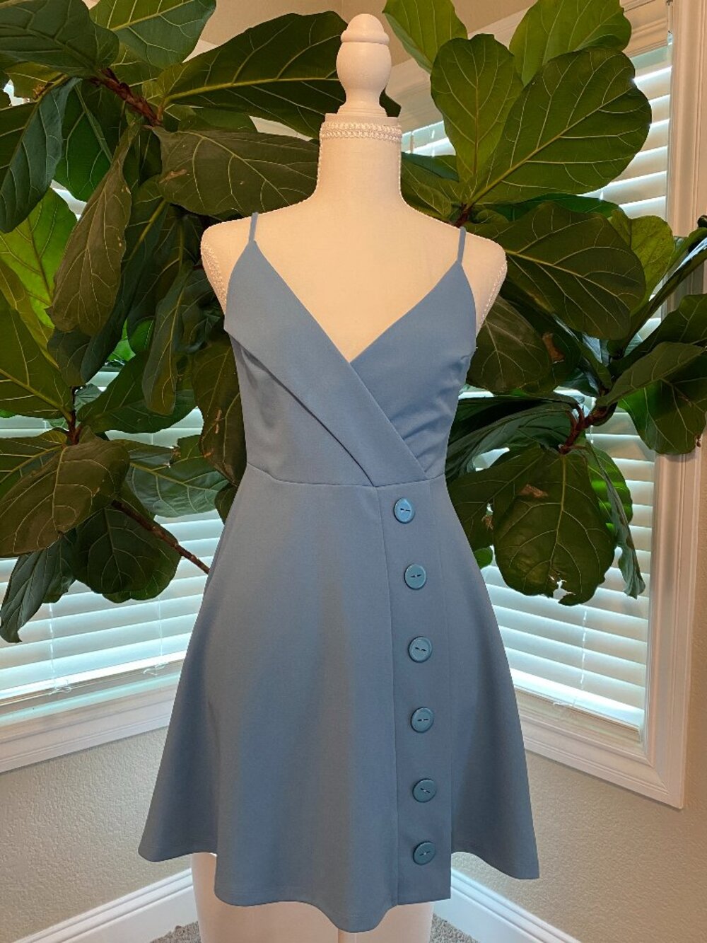 🤍 Urban Outfitters Light Blue Casual Dress S